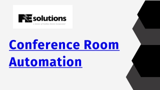 Conference Room Automation - FE Solutions