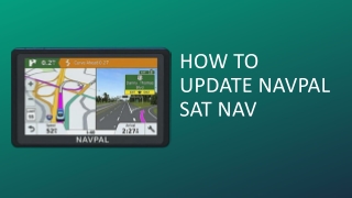 How to update navpal sat nav
