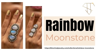 Radiate Inner Harmony: Rainbow Moonstone Jewelry by Silverhub Jewels!