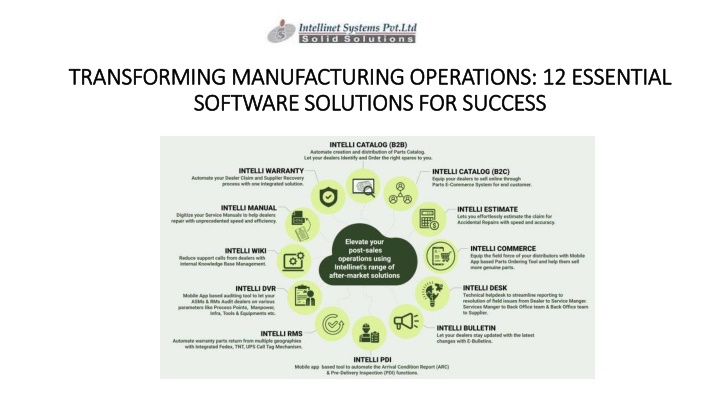 transforming manufacturing operations 12 essential software solutions for success