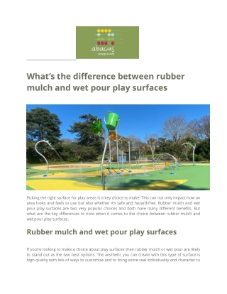 what s the difference between rubber mulch