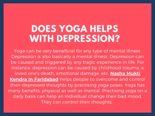 Does yoga helps with depression