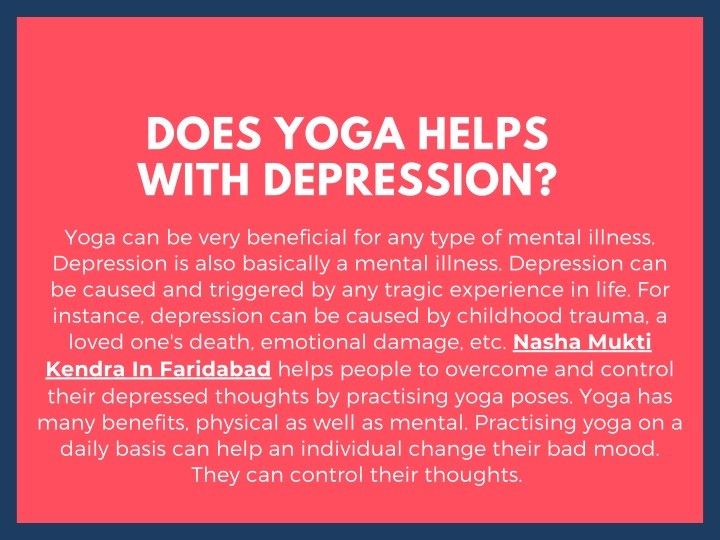 does yoga helps with depression