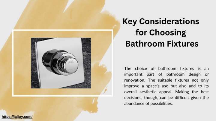 key considerations for choosing bathroom fixtures