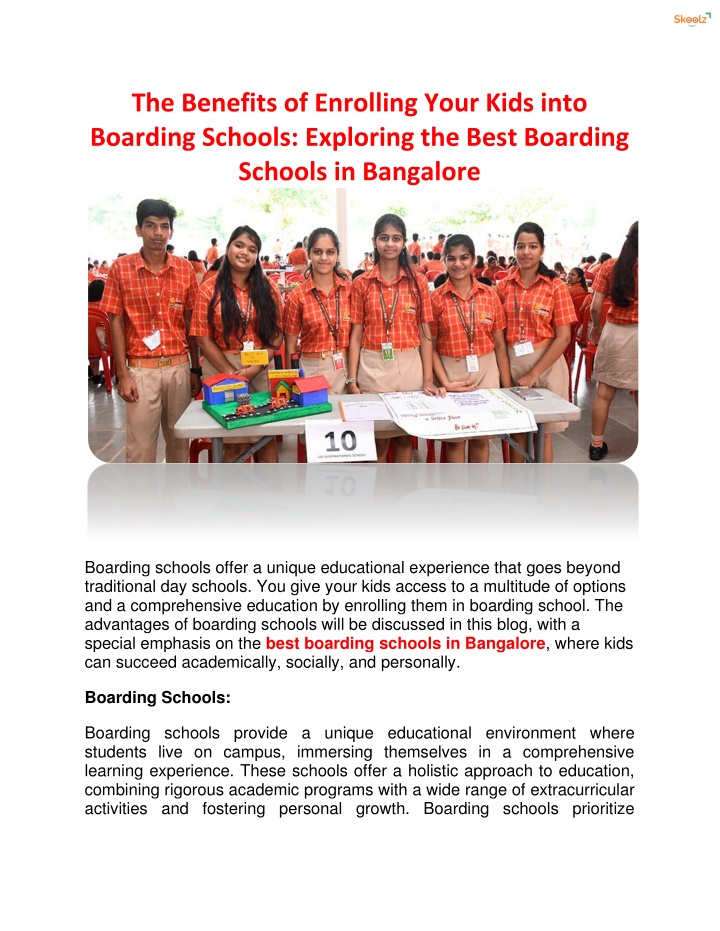 the benefits of enrolling your kids into boarding