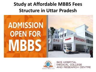 Study at Affordable MBBS Fees Structure in Uttar Pradesh