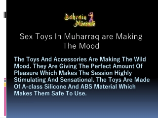 Sex Toys in Muharraq- Bahrainpleasure