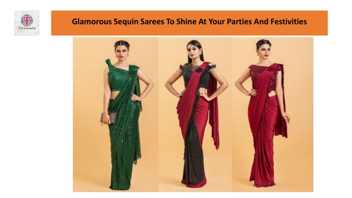glamorous sequin sarees to shine at your parties and festivities