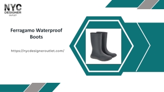 Buy Men’s Ferragamo Waterproof Boots Online