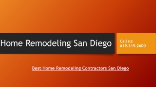 Home Remodeling Contractors San Diego