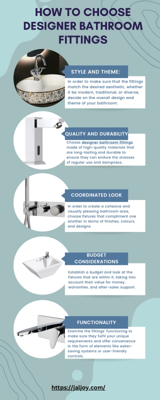 How to choose designer bathroom fittings