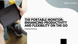 The Portable Monitor Enhancing Productivity and Flexibility on the Go