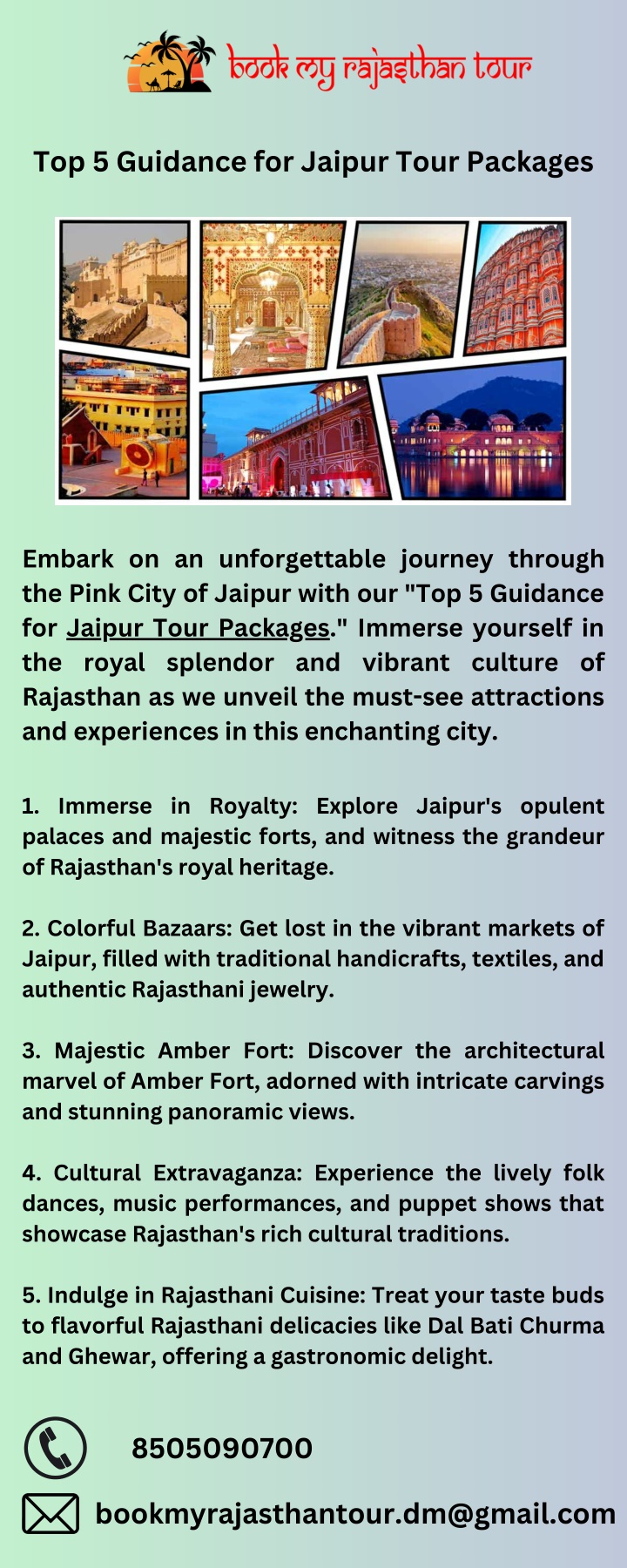 top 5 guidance for jaipur tour packages