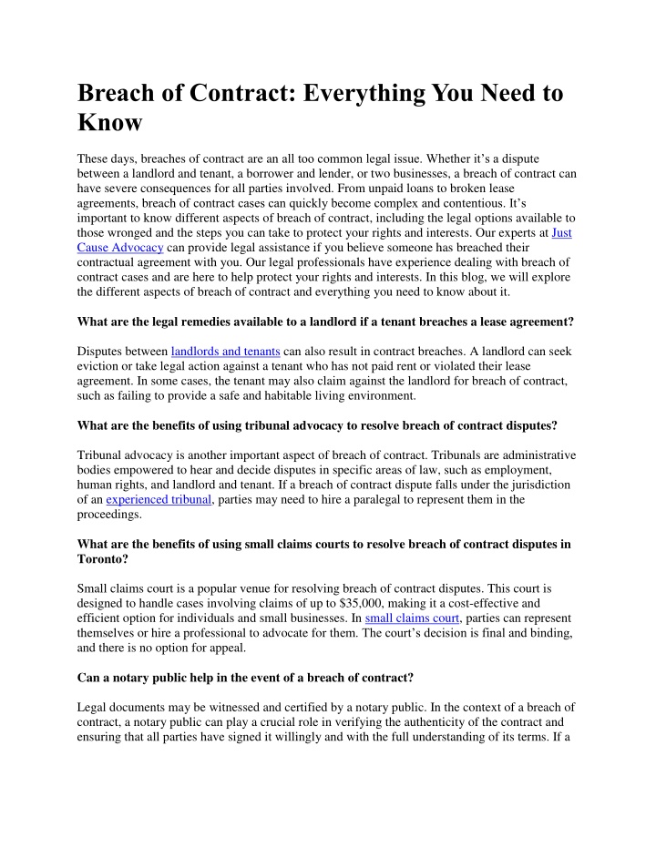 breach of contract everything you need to know