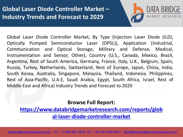 global laser diode controller market industry
