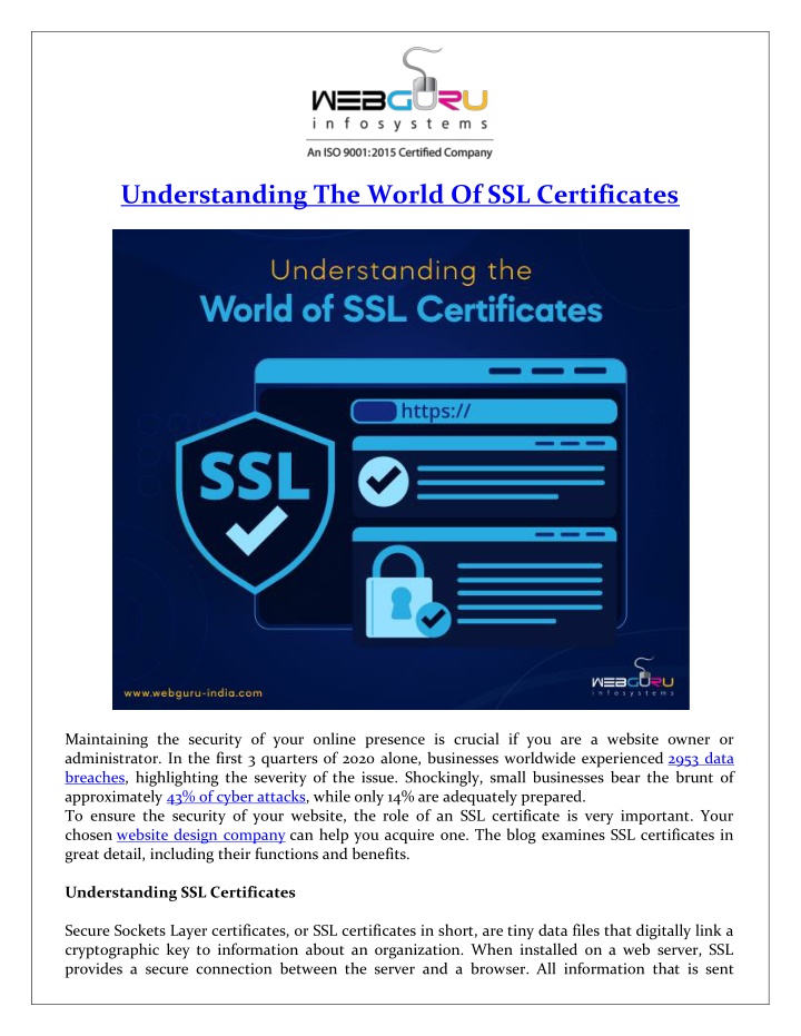 understanding the world of ssl certificates