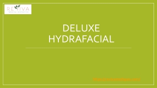 Deluxe HydraFacial