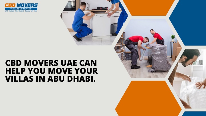 cbd movers uae can help you move your villas