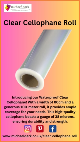 clear cellophane roll