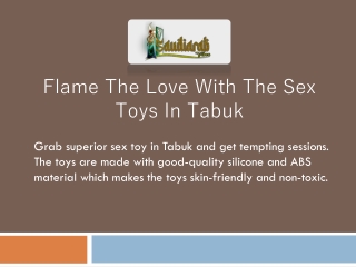 Sex Toys in Tabuk- Saudiarabvibes