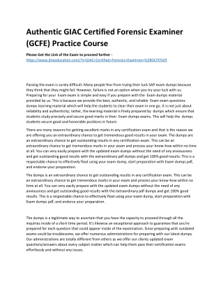 authentic giac certified forensic examiner gcfe