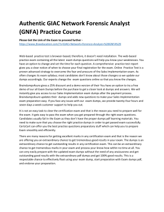 authentic giac network forensic analyst gnfa