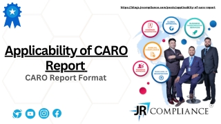 Applicability of CARO Report