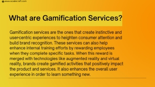 What are Gamification Services