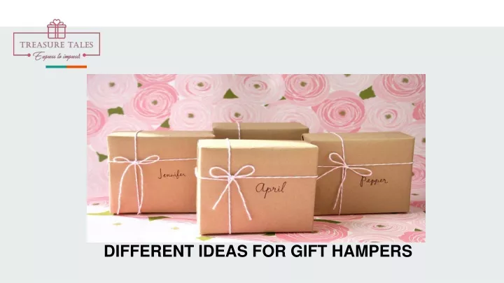different ideas for gift hampers