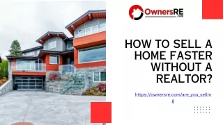 How to Sell a Home Faster Without a Realtor - OwnersRE