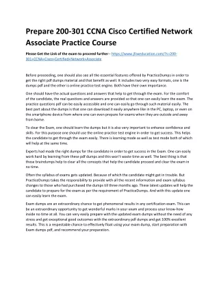 prepare 200 301 ccna cisco certified network