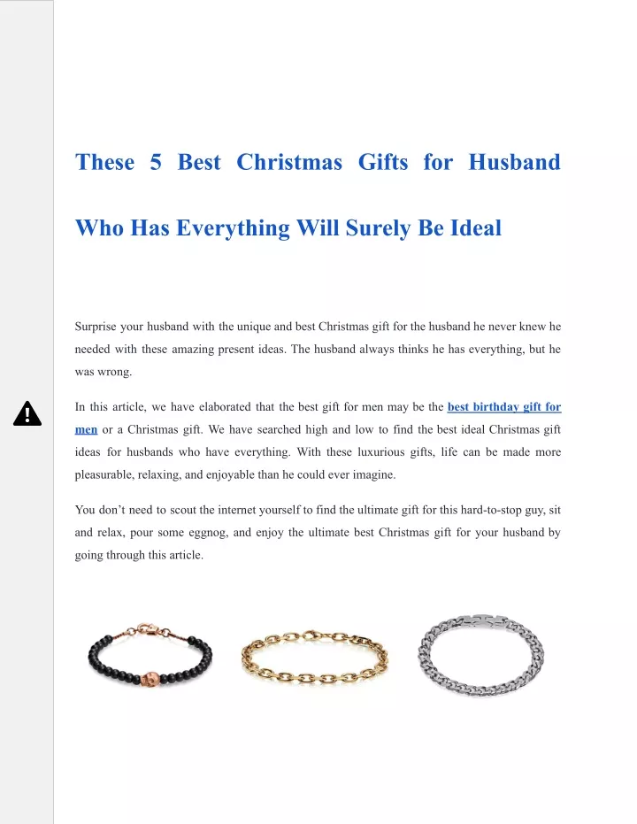 these 5 best christmas gifts for husband