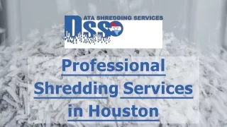 Professional Shredding Services in Houston
