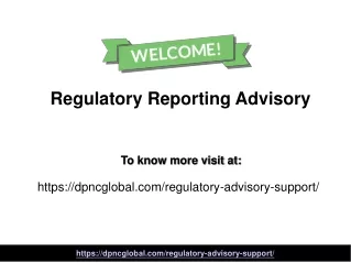 regulatory reporting advisory