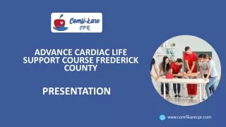 advance cardiac life support course frederick