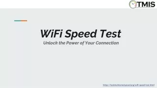 Wifi Speed Test