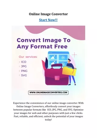 Instantly Convert and Optimize Images in Multiple Formats