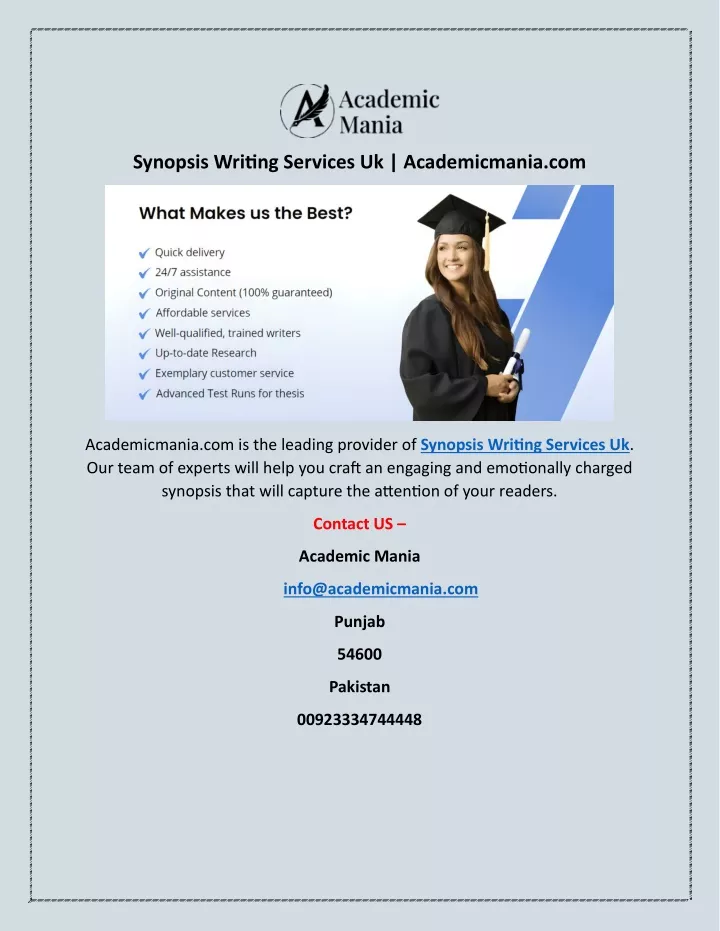 synopsis writing services uk academicmania com