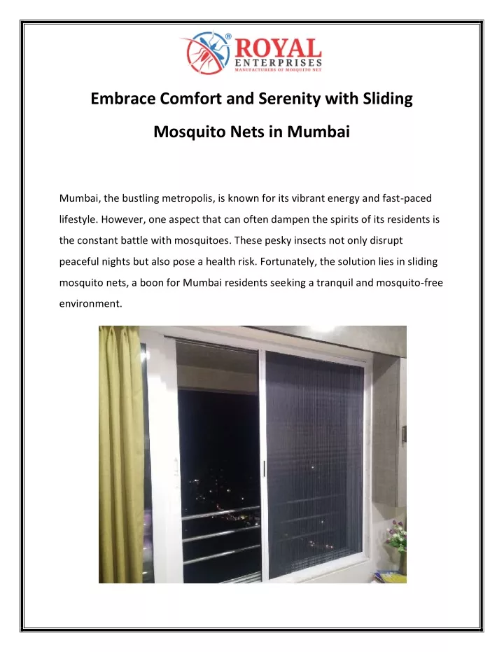 embrace comfort and serenity with sliding