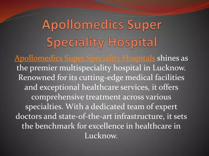 apollomedics super speciality hospitals shines