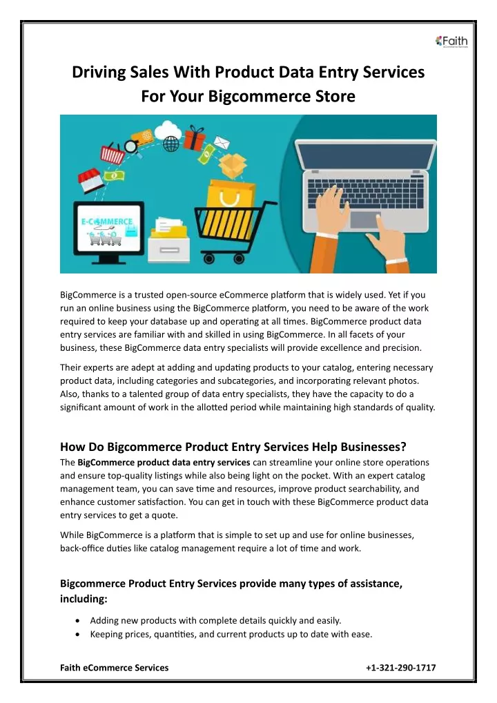 driving sales with product data entry services