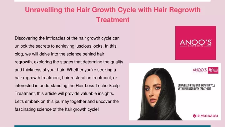 unravelling the hair growth cycle with hair regrowth treatment