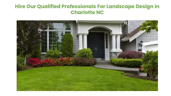 hire our qualified professionals for landscape