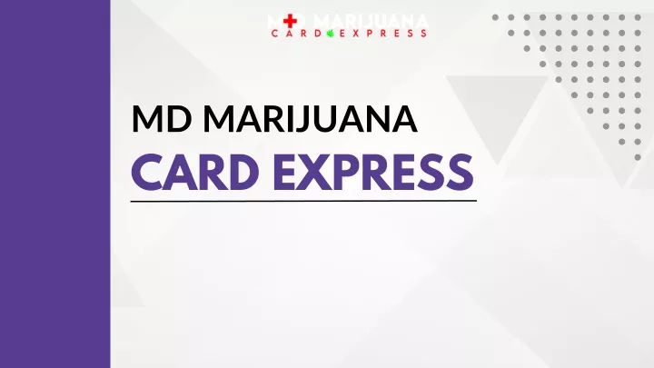 md marijuana card express