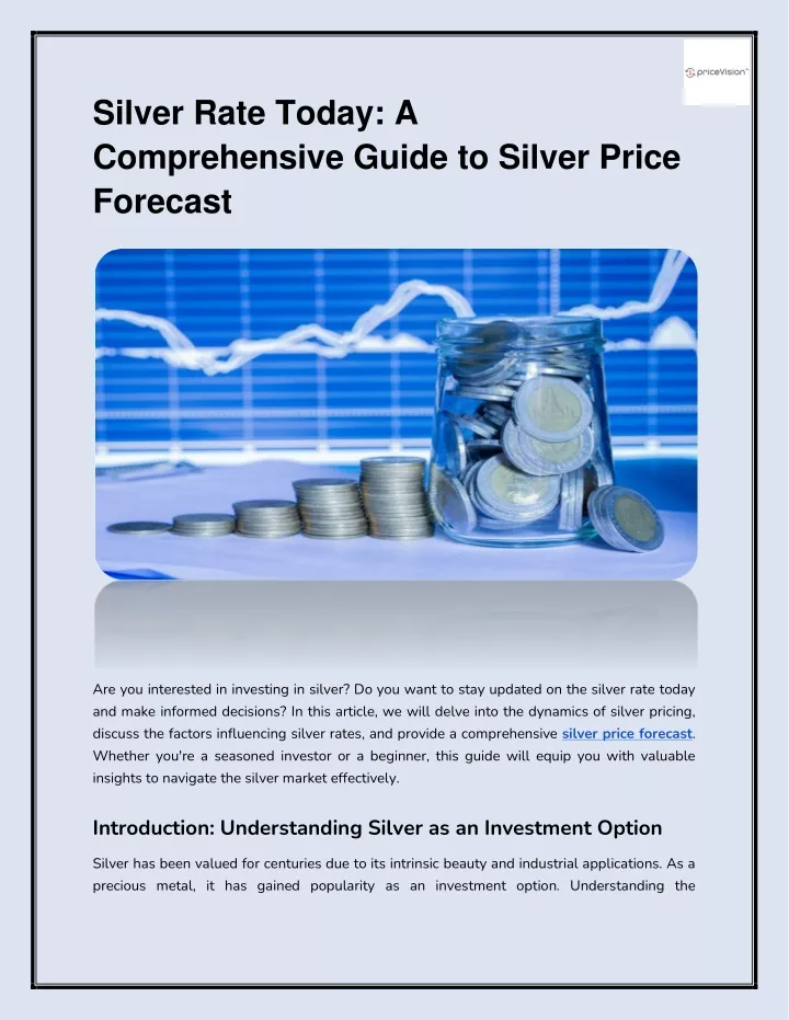 silver rate today a comprehensive guide to silver