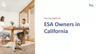 Housing Rights for ESA Owners in California