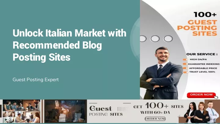 unlock italian market with recommended blog posting sites