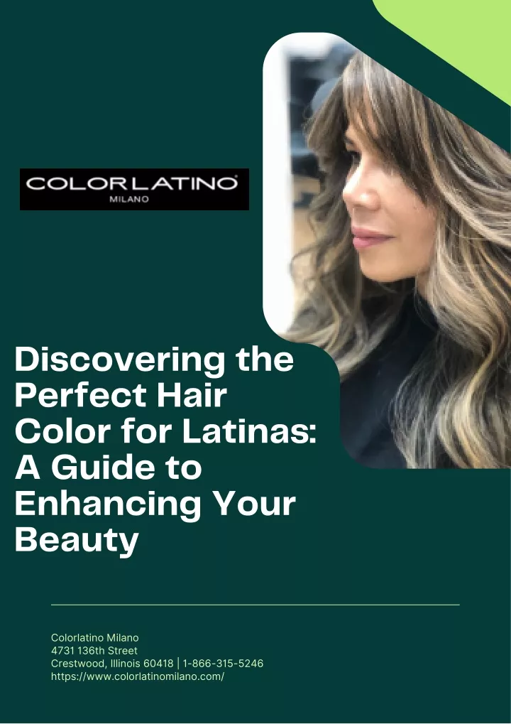 discovering the perfect hair color for latinas