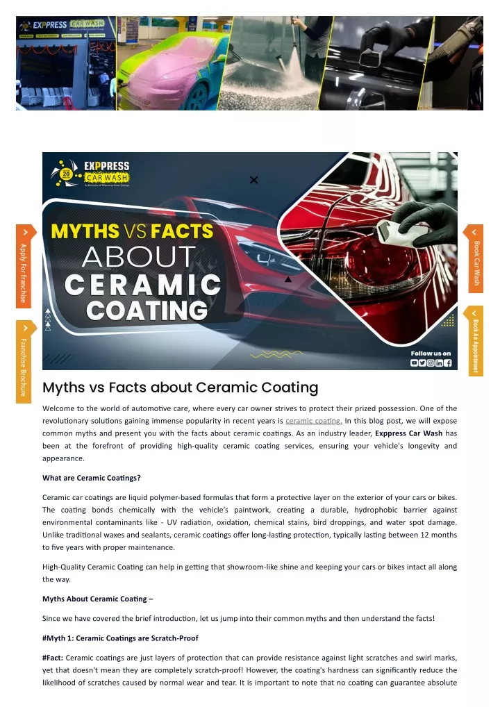 myths vs facts about ceramic coating