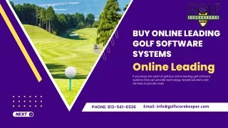 Buy Online Leading Golf Software Systems